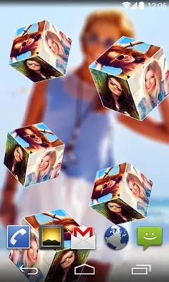 3D Photo Cube Live Wallpaper android App screenshot 3